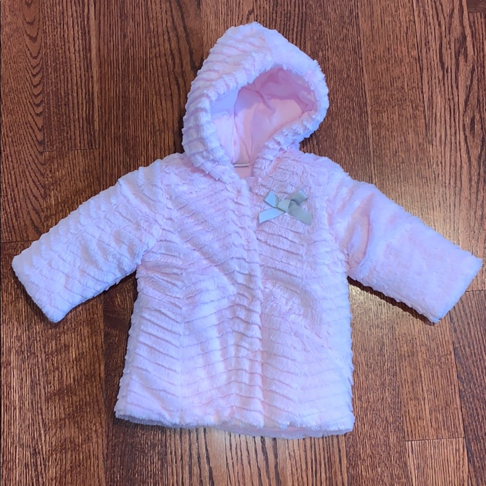 Boutique infant faux fur jacket